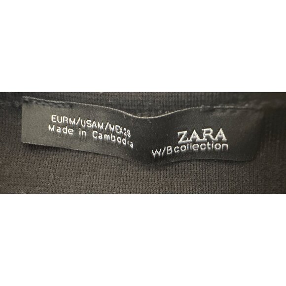 2/$30 ZARA Medium W/Collection Black Viscose Blend Waterfall Cardigan - Picture 4 of 15